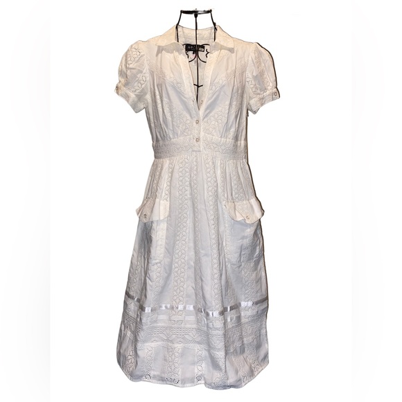 A.B.C Collection Dresses & Skirts - White Midi Dress With Pocket